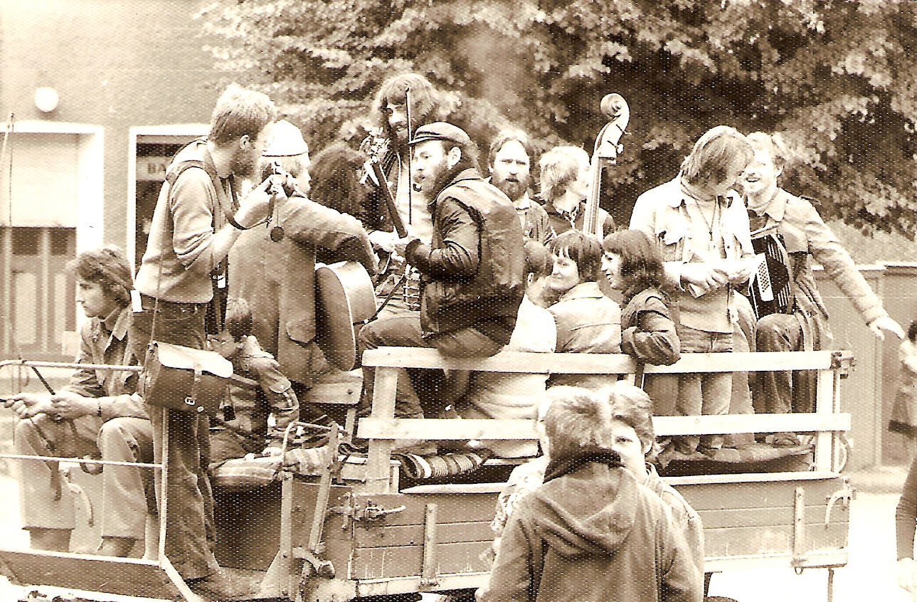 Kremserfahrt beim Folkfestival in Friedrichswalde, Juli 1980 (Bild: Sammlung Wolfgang Leyn)